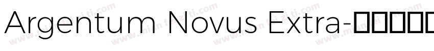 Argentum Novus Extra字体转换